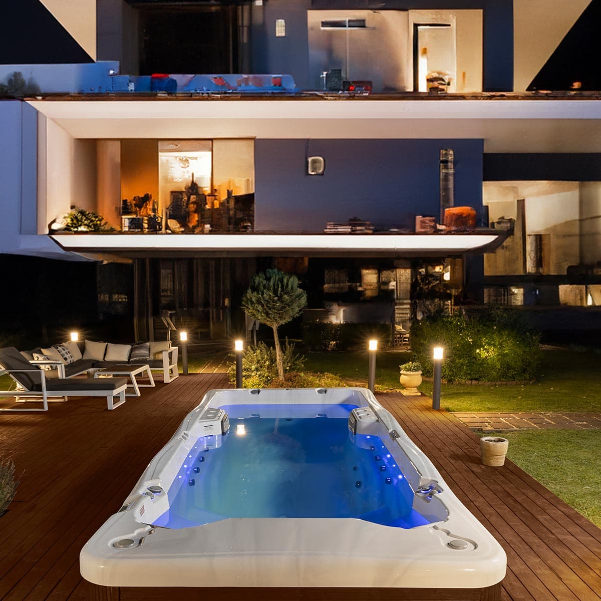 Wellis SwimLife swim spa designed for resistance swimming, training, and recovery